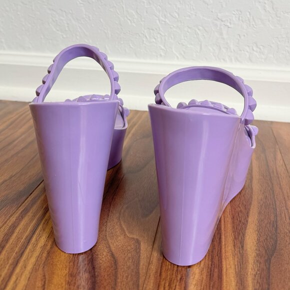 Carmen Sol Purple Tonino Platform JellyWedge Sandals - Picture 10 of 13